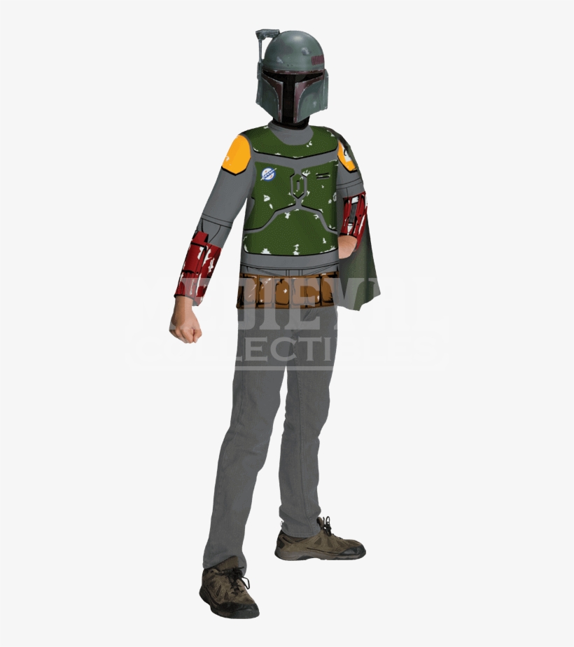 Kids Boba Fett Costume Top - Star Wars Boba Fett Child Costume Kit, transparent png