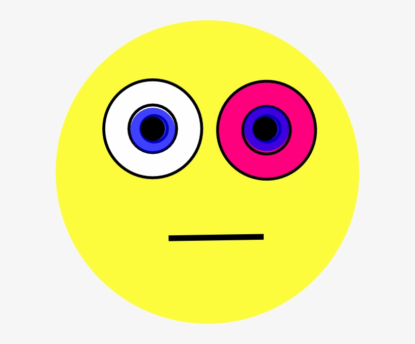 Pink Eyes Clipart Emoticon - Smiley, transparent png