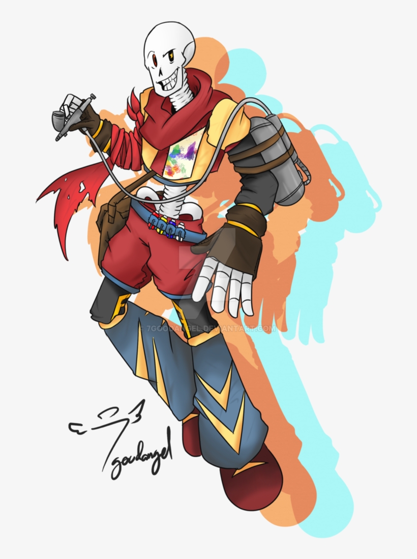 Ink Papyrus - Ink Sans And Papyrus, transparent png