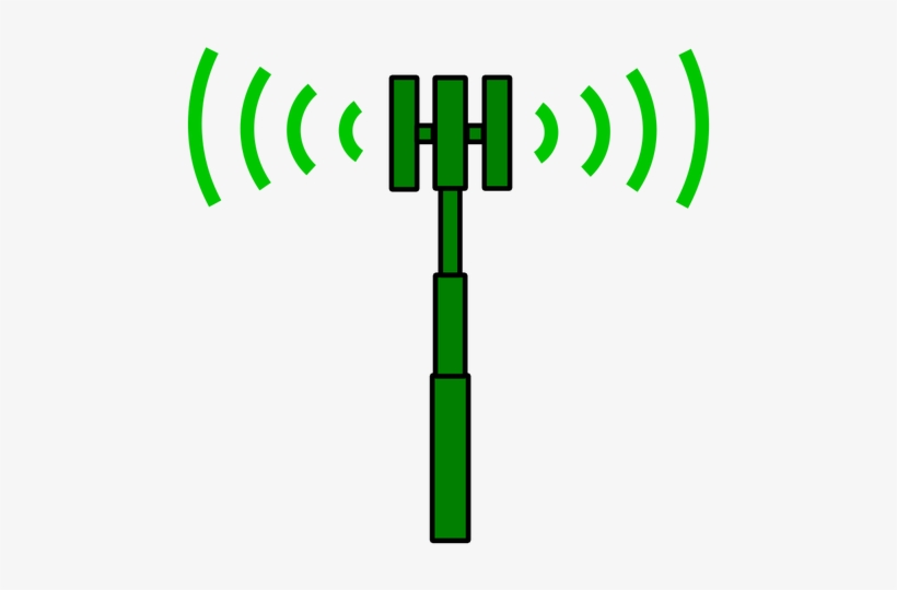 Radio Vector Image Public Domain Vectors Transmitter - Cellular Tower Clip Art, transparent png