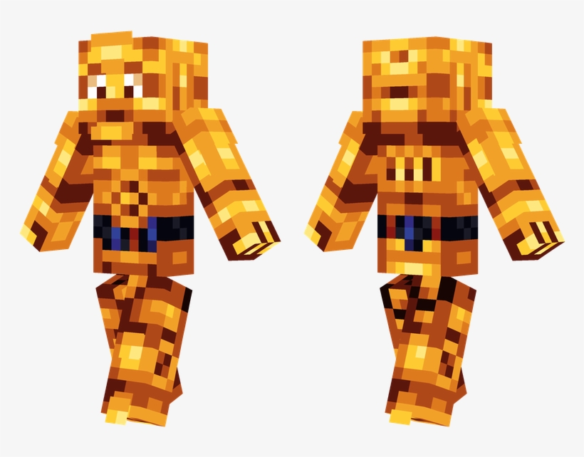 C-3po - Minecraft Most Detailed Skin, transparent png