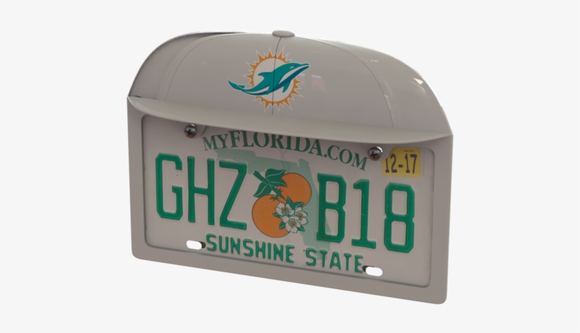 Miami Dolphins Baseball Cap Frame - Mimai Dolphins License Plate Frame, transparent png