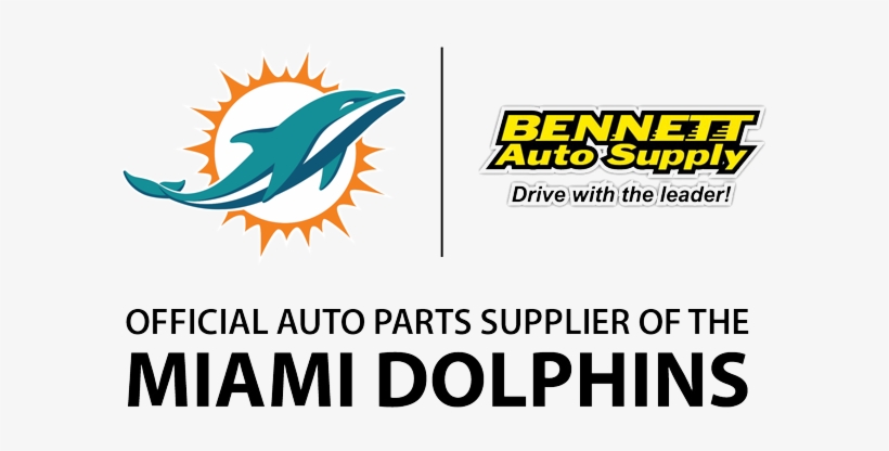 Bennett, Official Auto Parts Supplier Of The Miami - Miami Dolphins, transparent png
