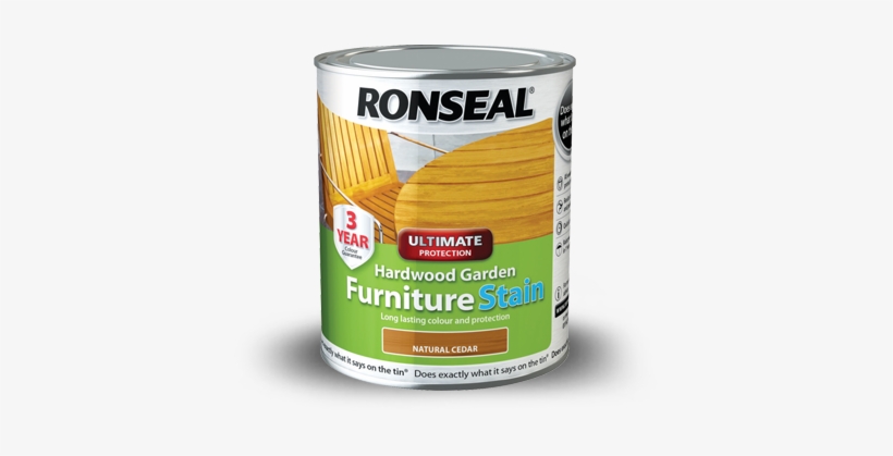 Up Garden Furniture Stain Cedar 750 - Ronseal Hardwood Furniture Stain, transparent png