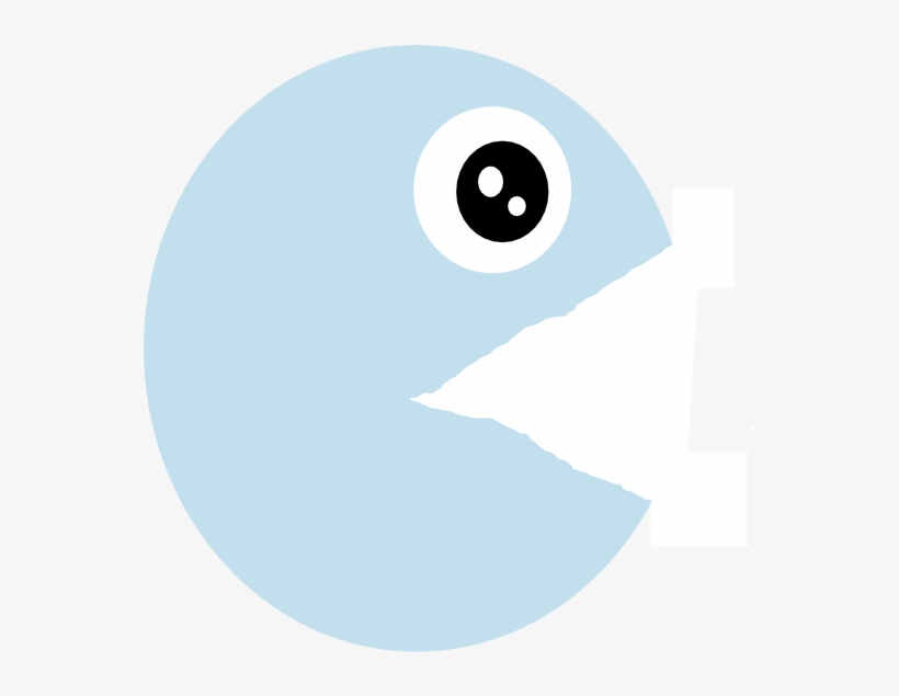 Original Png Clip Art File Pacman Blue Openmouth Svg, transparent png