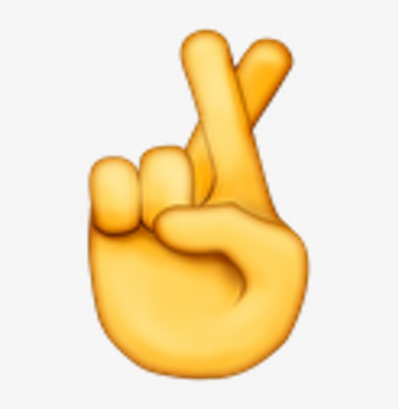 Crossed Arms Emoji Png - Fingers Crossed Emoji, transparent png