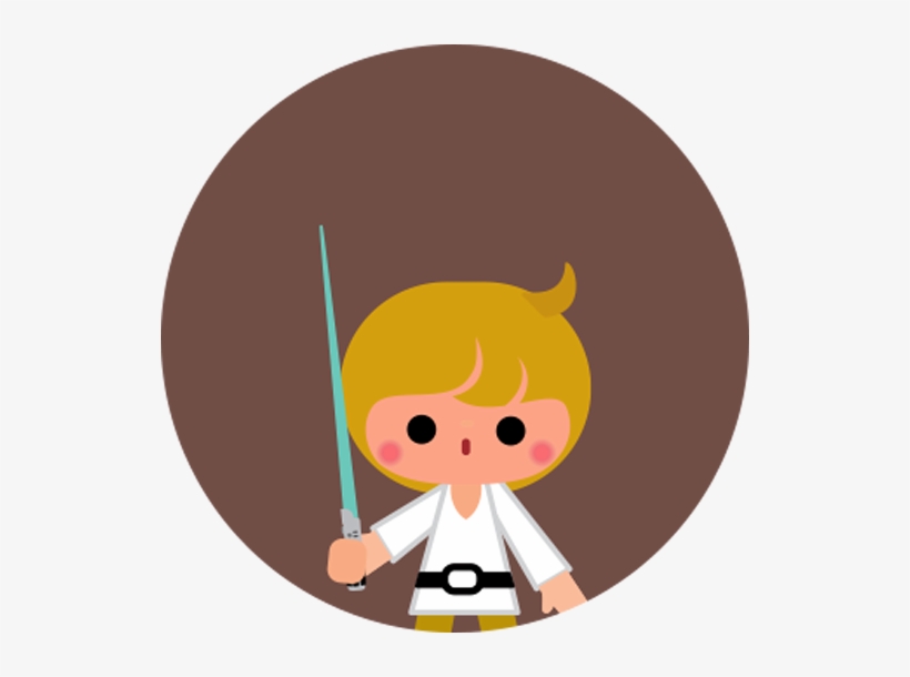 Luke Skywalker - Style A - Clipart Luke Skywalker, transparent png