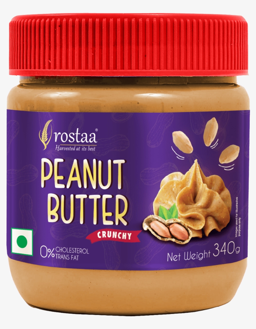 Peanut Butter Crunchy - Rostaa Peanut Butter, transparent png