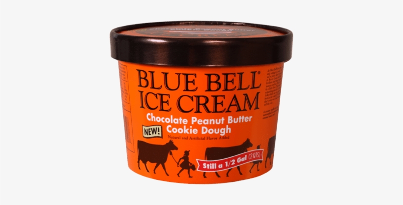 Blue Bell Releases New Chocolate Peanut Butter Cookie - Blue Bell Chocolate Peanut Butter Cookie Dough, transparent png
