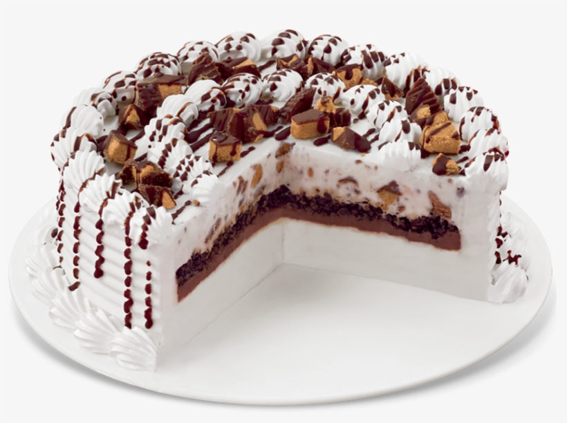 Image Transparent Reese S Peanut Butter Cups Blizzard - Dairy Queen Reese's Blizzard Cake, transparent png