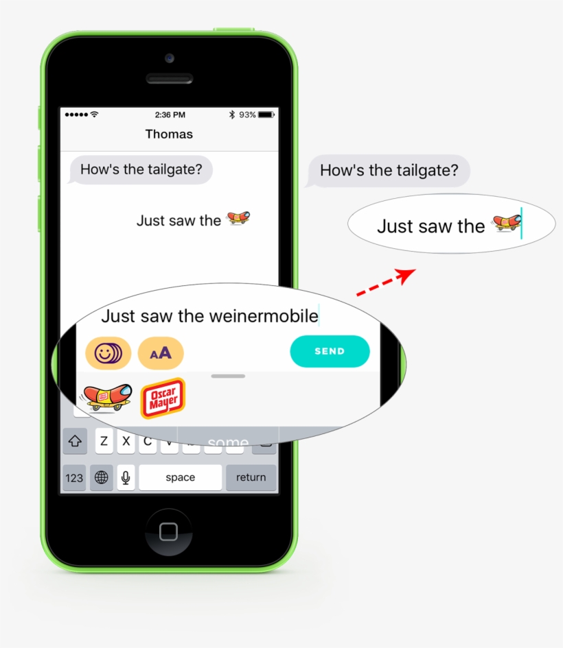 Typing Keywords Seamlessly Suggest Smartemoji - Iphone, transparent png