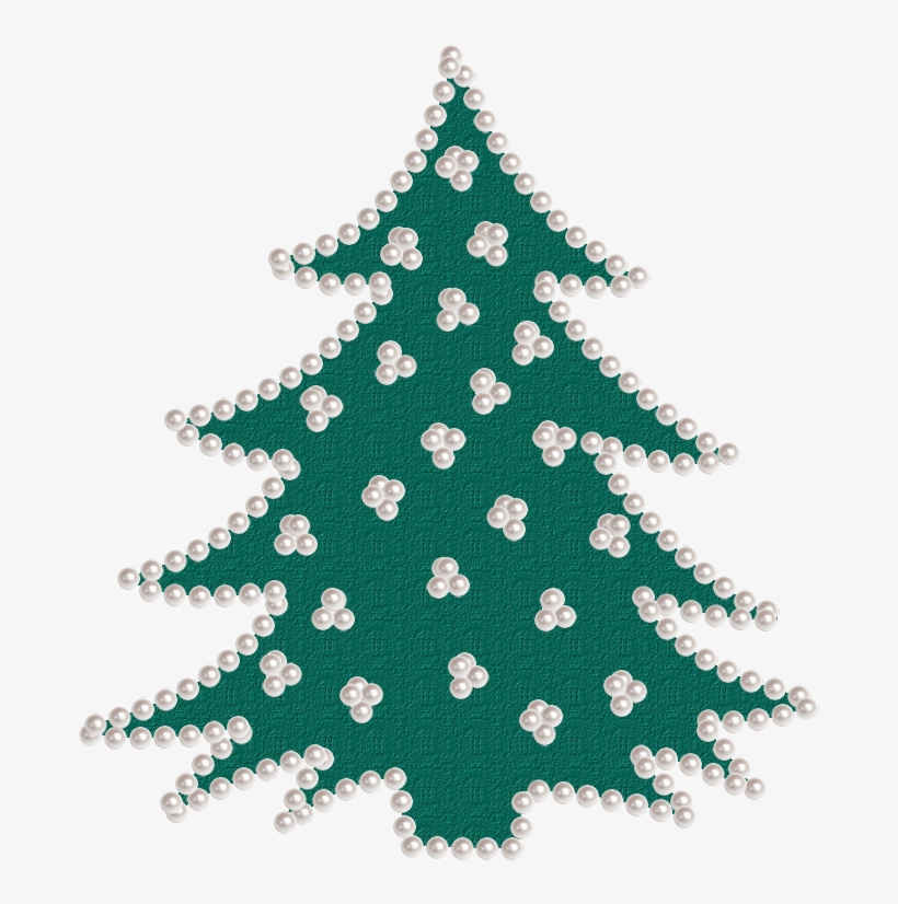 Arboles Navide Ntildeos Con Perlas Vintage - Creative Christmas Tree Removable Wall Stickers, transparent png