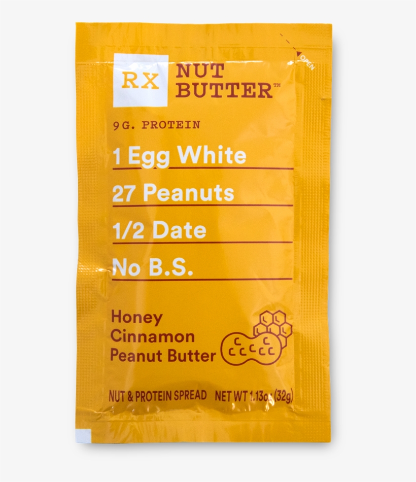 Rx Nut Butter Honey Cinnamon Peanut Butter - Rxbar - Protein Bar Coffee Chocolate - 12 Bars, transparent png