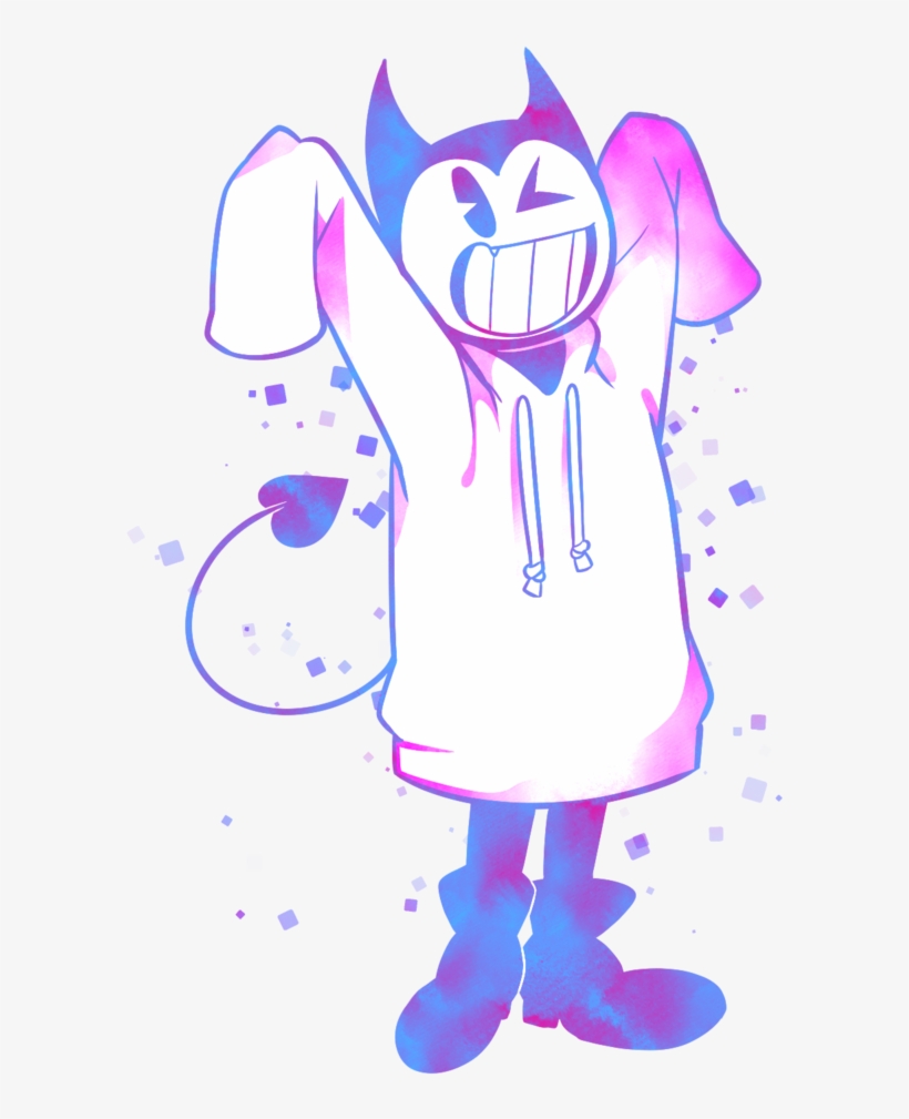 Bendy Leaks Shit Too - Bendy In Hoodie, transparent png