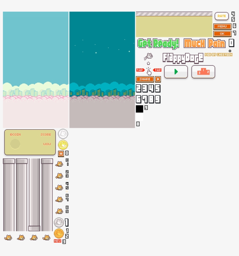 I Create 70% From All The Mods - Flappy Bird Atlas Png, transparent png