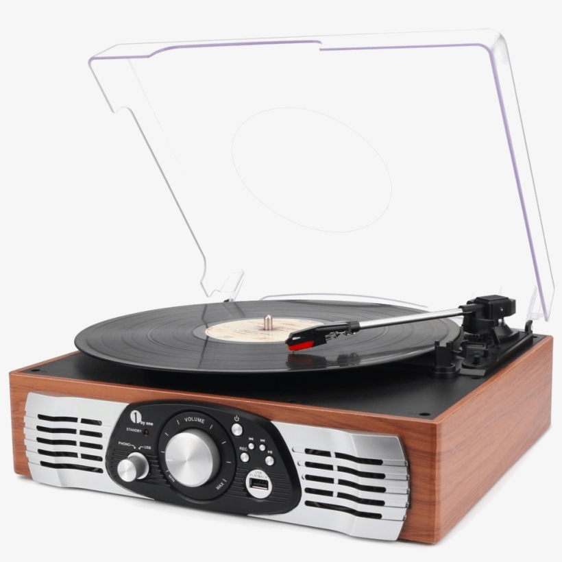 1byone Belt Driven 3-speed Turntable With Built In - 1byone Belt Drive 3 Speed Stereo Turntable, transparent png