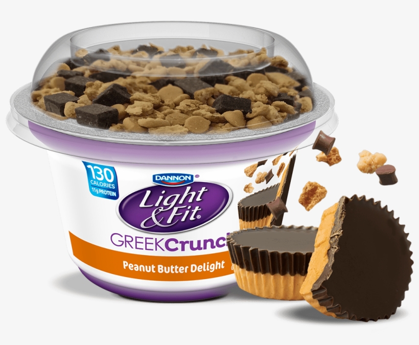 Peanut Butter Delight Nonfat Greek Yogurt Crunch - Light And Fit Yogurt Peanut Butter, transparent png