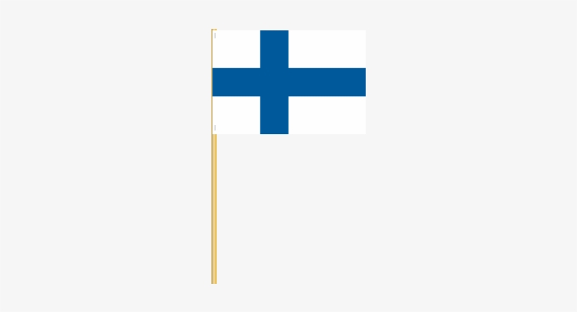 Finland Cotton Stick Flag - Finnish Flag No Background, transparent png