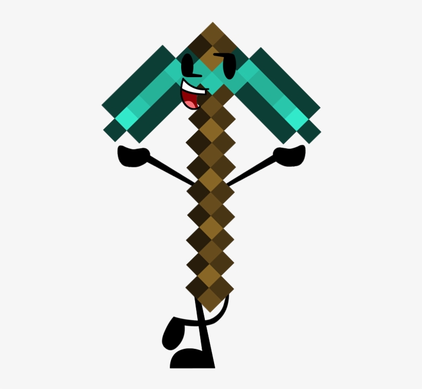 Diamond Pickaxe - Perler Beads Diamond Pickaxe, transparent png