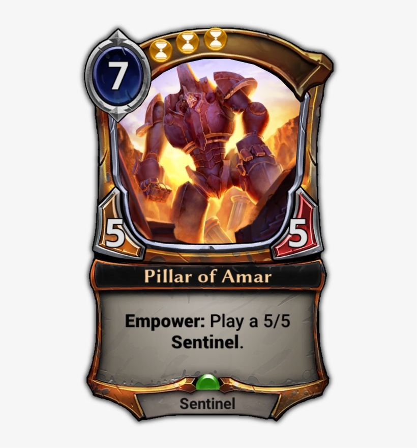 Pillar Of Amar - Tcg Spell Card Design, transparent png