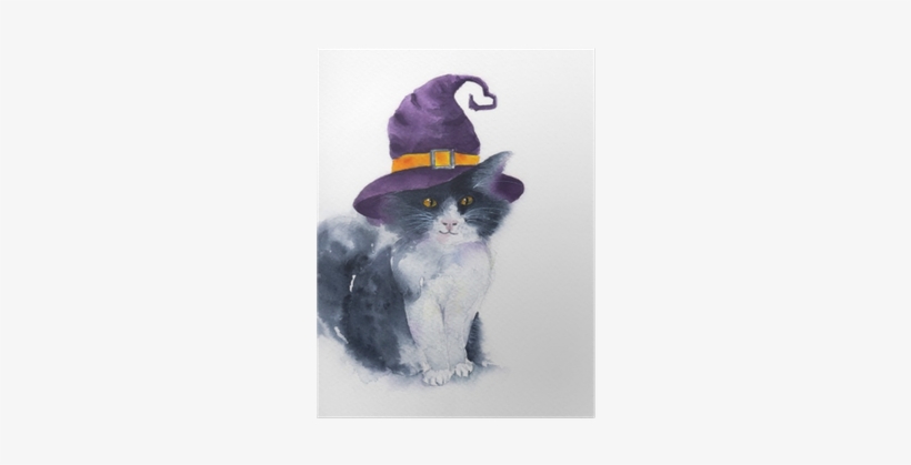 Gatos Con Sombrero De Bruja, transparent png