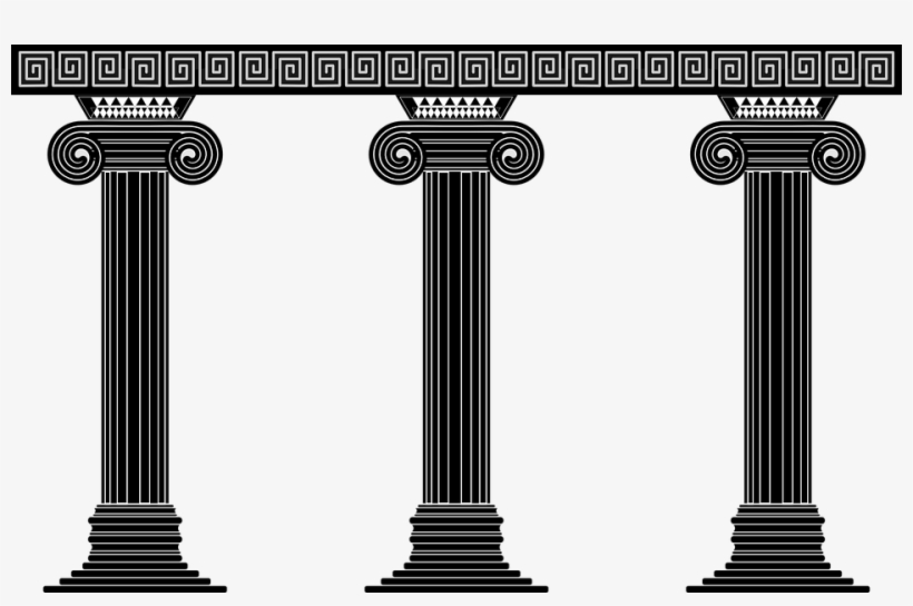 Columns Temple Architecture Greek Pillars Clip Art 960x591 PNG