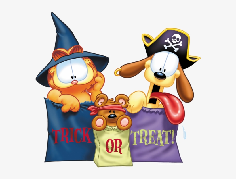 Garfield Grab Bags Men's Regular Fit T-shirt - Garfield Trick Or Treat Throw Blanket, transparent png