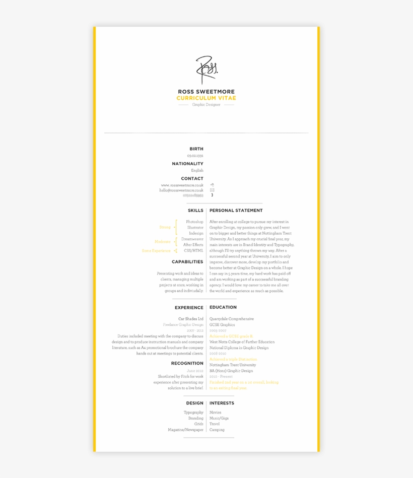 Love This Graphic Cv - Résumé, transparent png