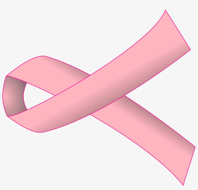 The Month Of October Is Dedicated To Breast Cancer - Pink Ribbon Clip Art, transparent png