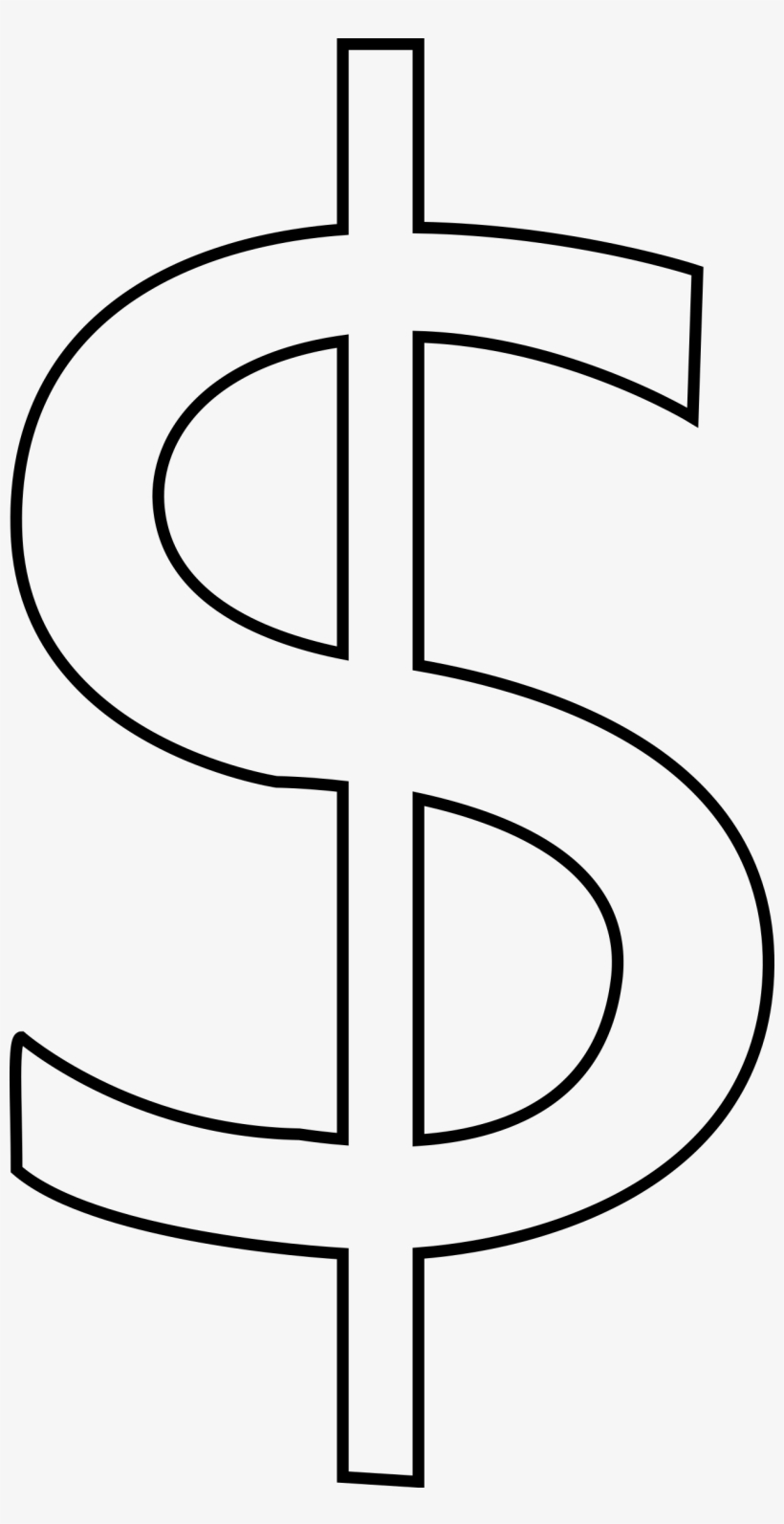Clip Library Stock Big Image Png - White Money Sign Clip Art, transparent png