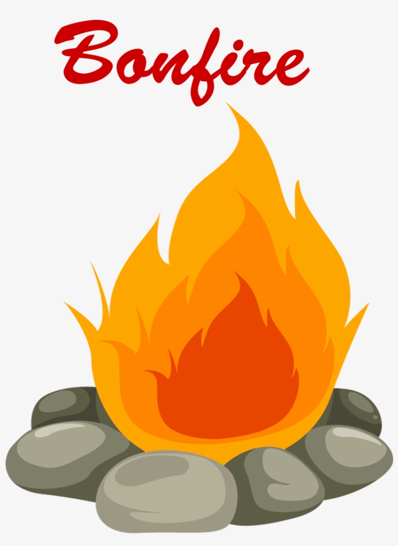 Camp Fire Cartoon Png, transparent png