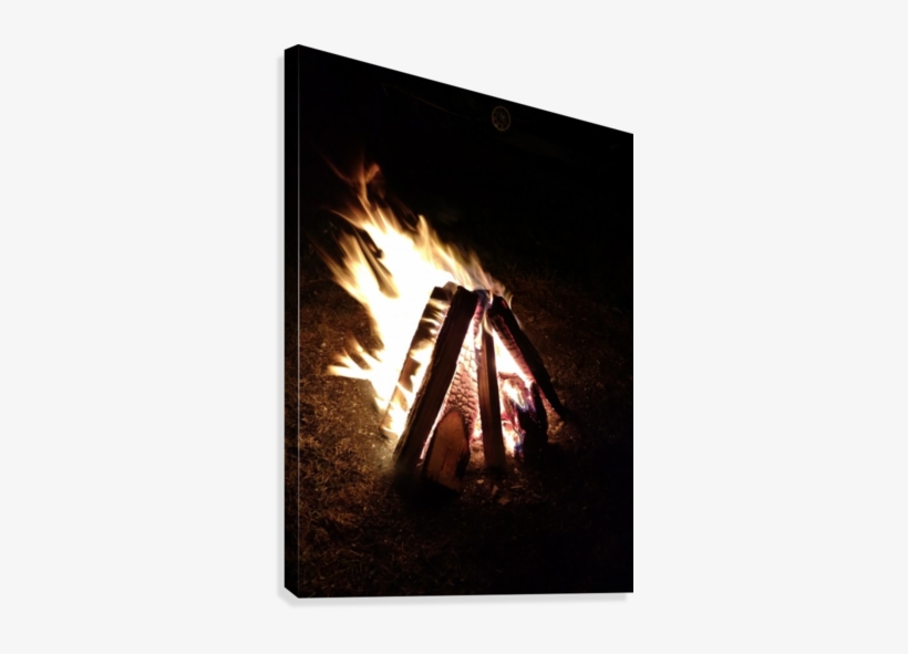 Camp Fire Canvas Print - Flame, transparent png