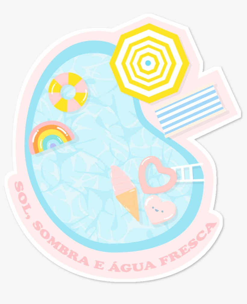 Adesivo Pool Party De Mathna - Mathematics, transparent png