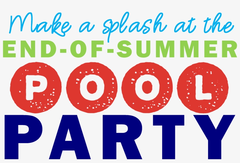 Pool Party Text Sq - Civic Party, transparent png