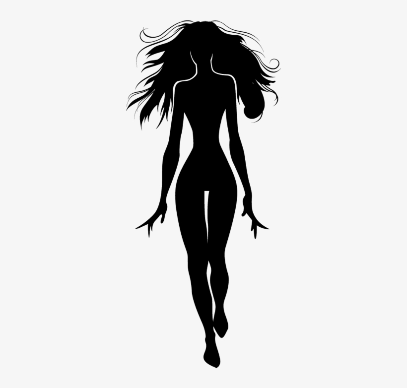 Sexy Mannequin Wall Sticker - Siluetas De Salón De Belleza, transparent png