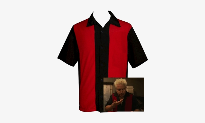 Redhot ~ Inspired By Guy Fieri - Mens Red Camp Shirt, transparent png