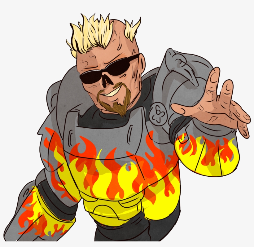 And Someone Ended Up Drawing And Responding With This - Guy Fieri Fallout Meme, transparent png