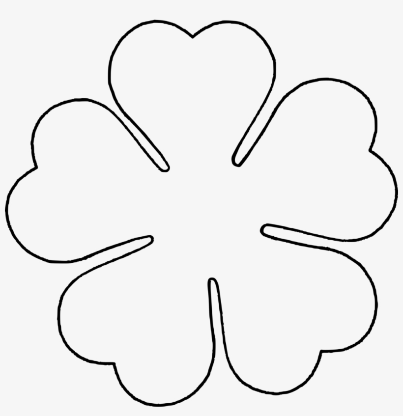 Flower Petals Template - Love Flower Template, transparent png