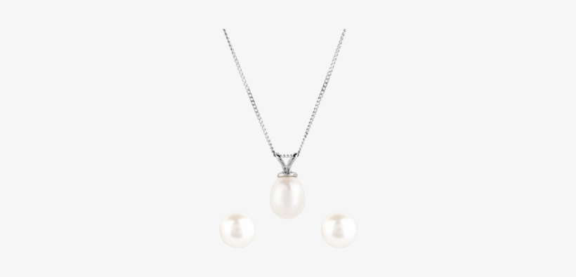 9ct Gold Freshwater Pearl Pendant And Earring Set - Dyrberg/kern, transparent png