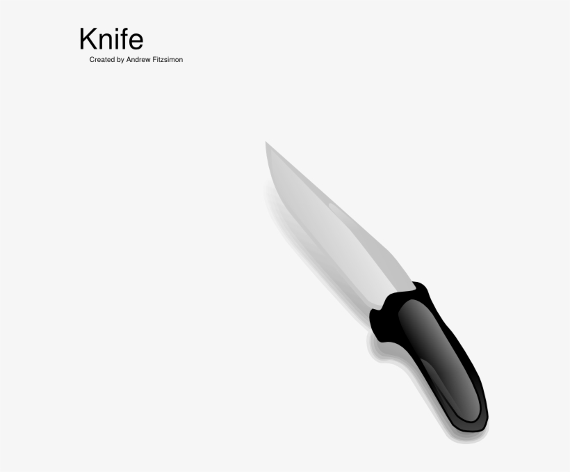 Knife Clip Art At Clker Com Vector - Knife Clip Art, transparent png