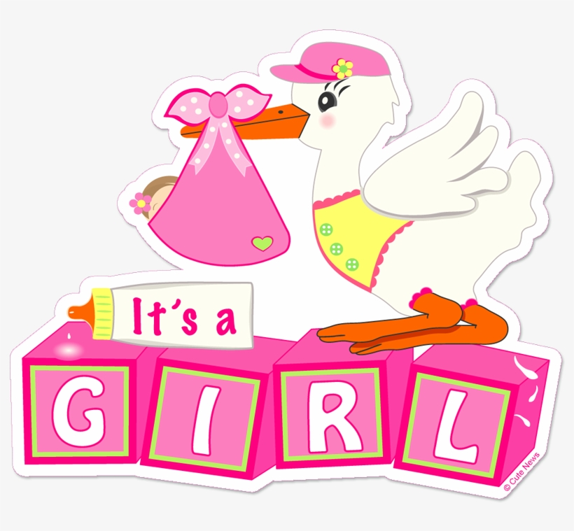 Stork Clipart Transparent - It's A Girl Png, transparent png