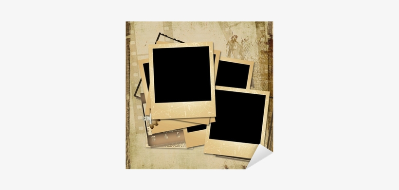 Grunge Background With Old Polaro - Polaroid Corporation, transparent png