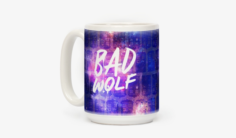Bad Wolf Coffee Mug - Doctor Who Bad Wolf Tote Bag: Funny Tote Bag From Lookhuman., transparent png