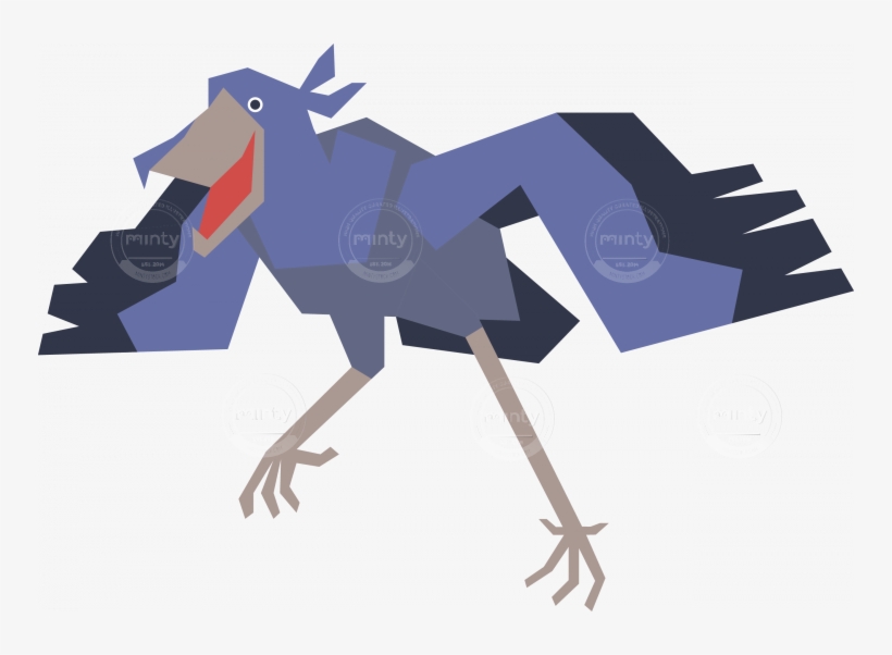 Shoebill Stork - Illustration, transparent png