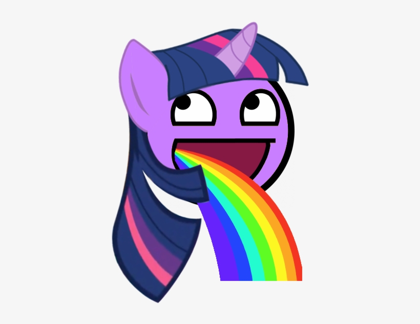 Awesome Face, Puking Rainbows, Rainbow, Safe, Twilight - Awesome Face Twilight Sparkle, transparent png