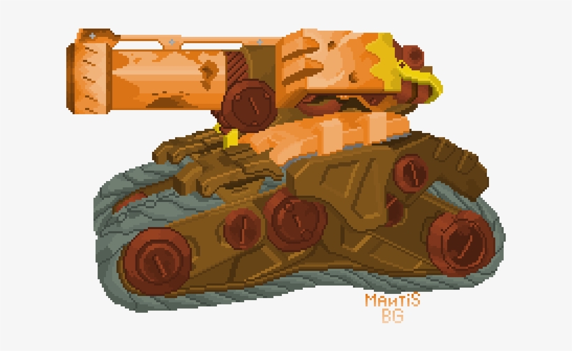 17 Feb - Pixel Art Overwatch Bastion, transparent png