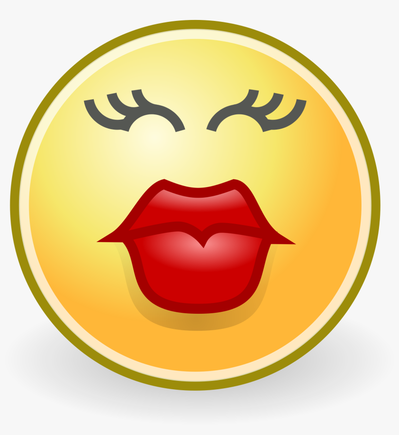 Smiley Face Kiss, transparent png