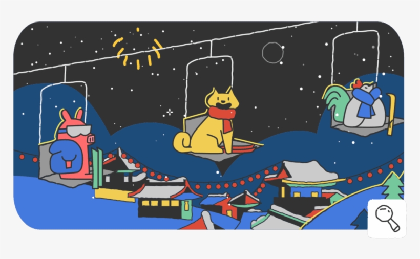 Google's Winter Olympics Doodle Series Will Include - Winter Olympics Google Doodle, transparent png
