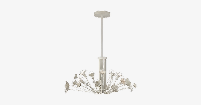 Kate Spade Keaton Large White Bouquet Chandelier - Visual Comfort-keaton Large Bouquet Chandelier In Light, transparent png