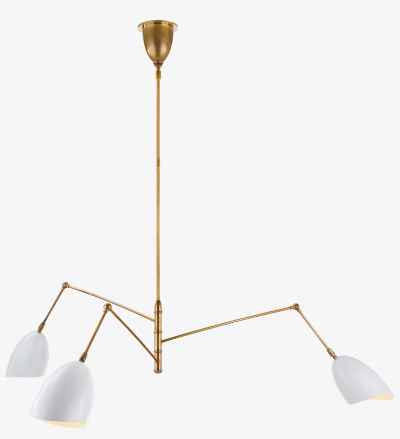 Sommerard Large Triple Arm Chandelier - Aerin Sommerard Triple-arm Chandelier, transparent png